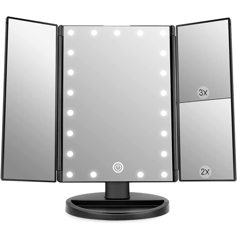 PERFECT CONDITION - USED ONCE - BLACK MAKE UP MIRROR